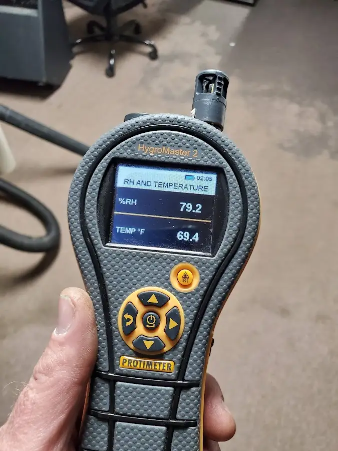 Moisture meter humidity assessment for Fire & Smoke Damage Restoration in Elsmere